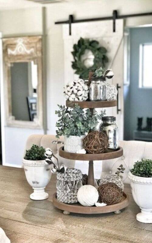 farmhouse tiered tray ideas