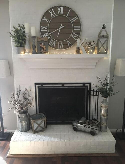 mantle decor farmhouse