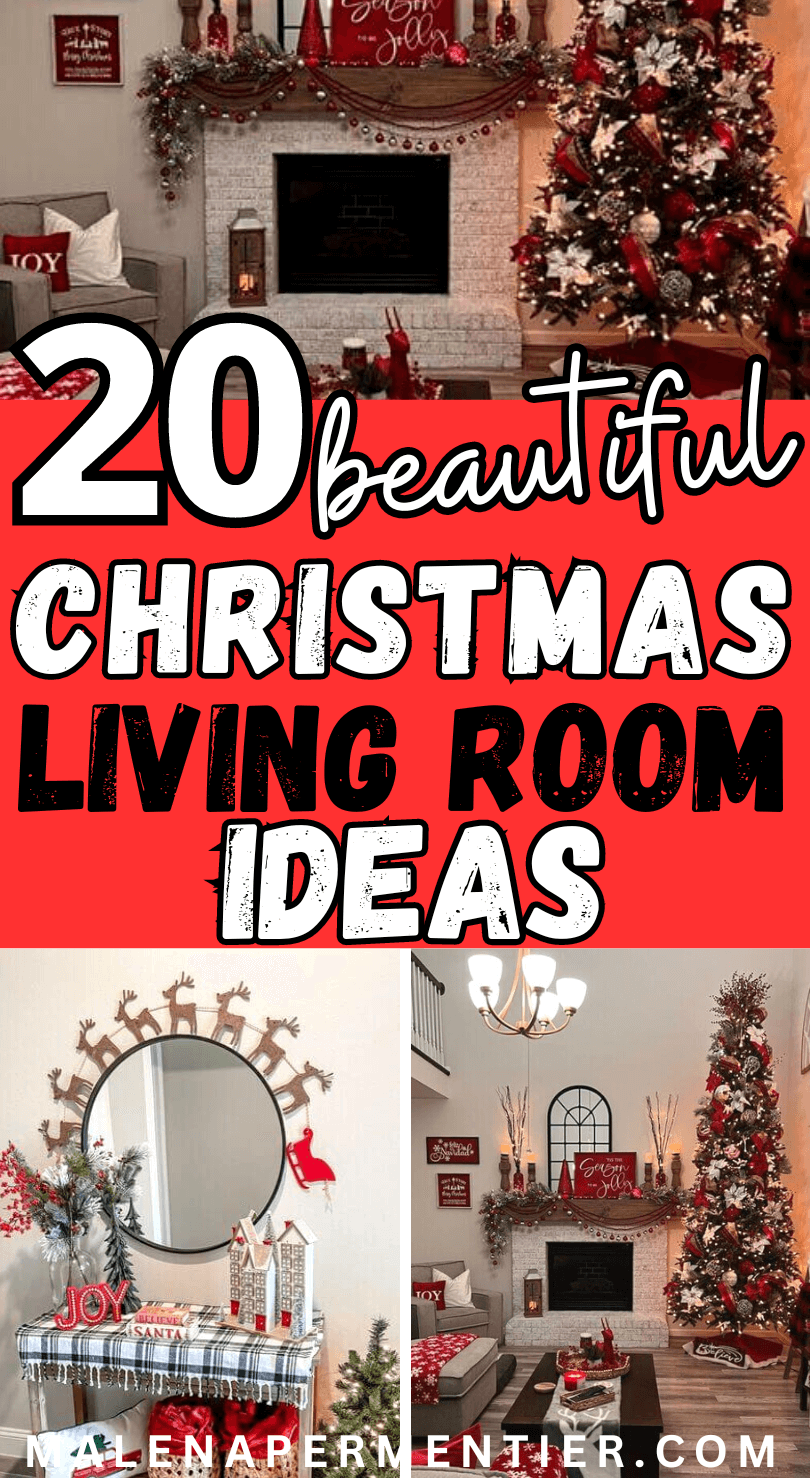 20 Christmas Decorating Ideas For The Living Room (That Look Incredibly ...