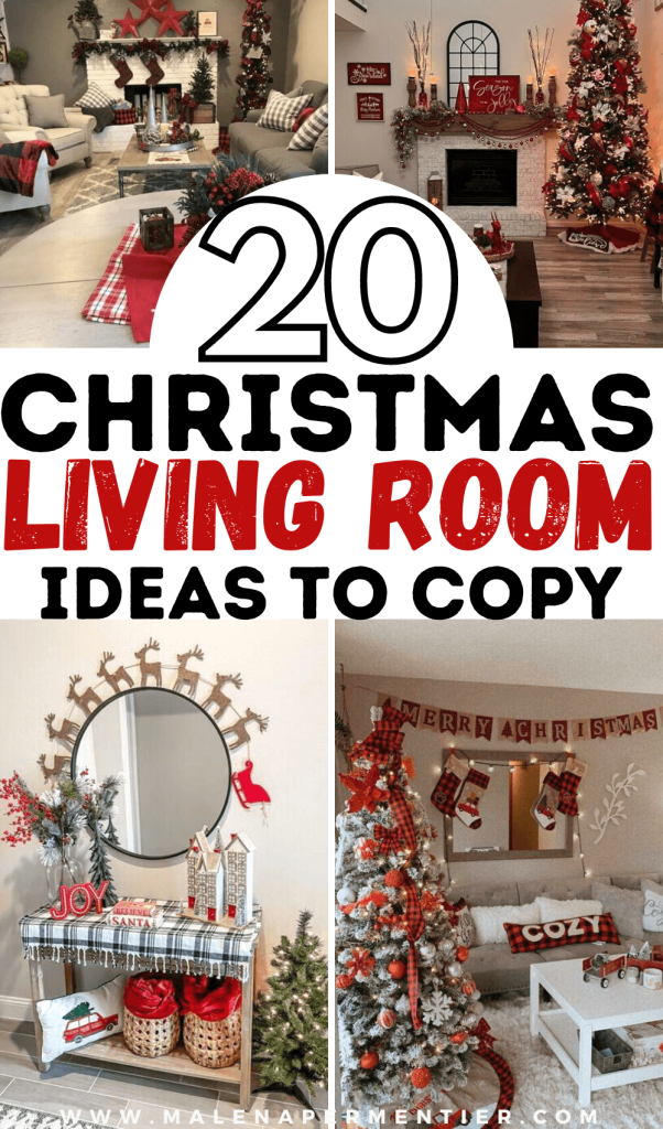 decorate christmas living room