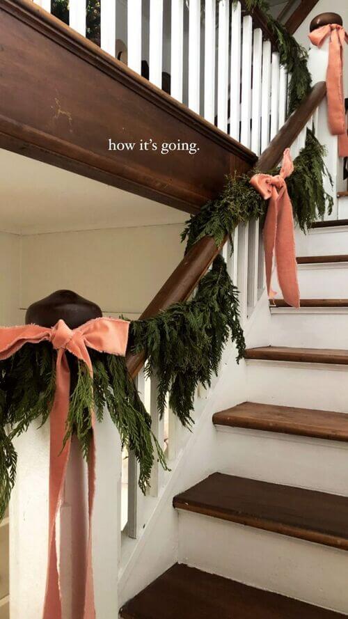 decoration for the stairs christmas