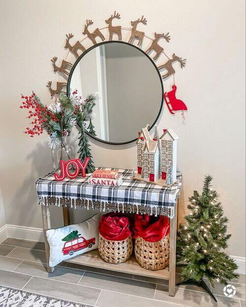 mirror decor christmas