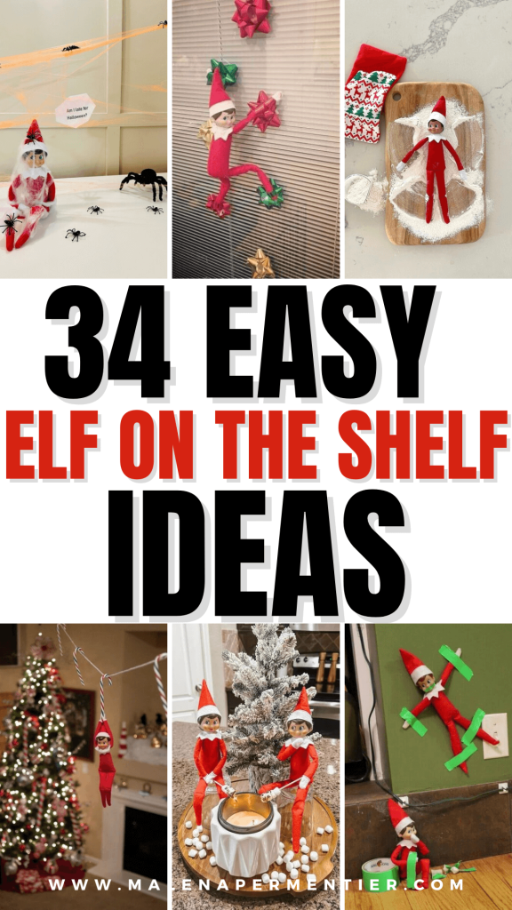 easy last minute elf on the shelf ideas