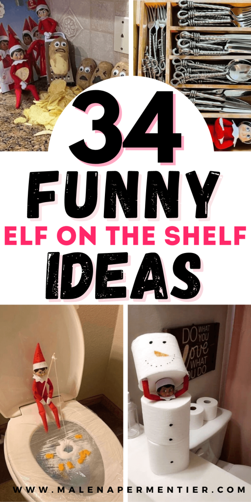 funny elf on the shelf ideas