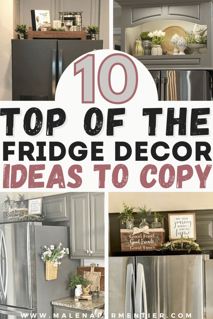 how to decorate on top of fridge