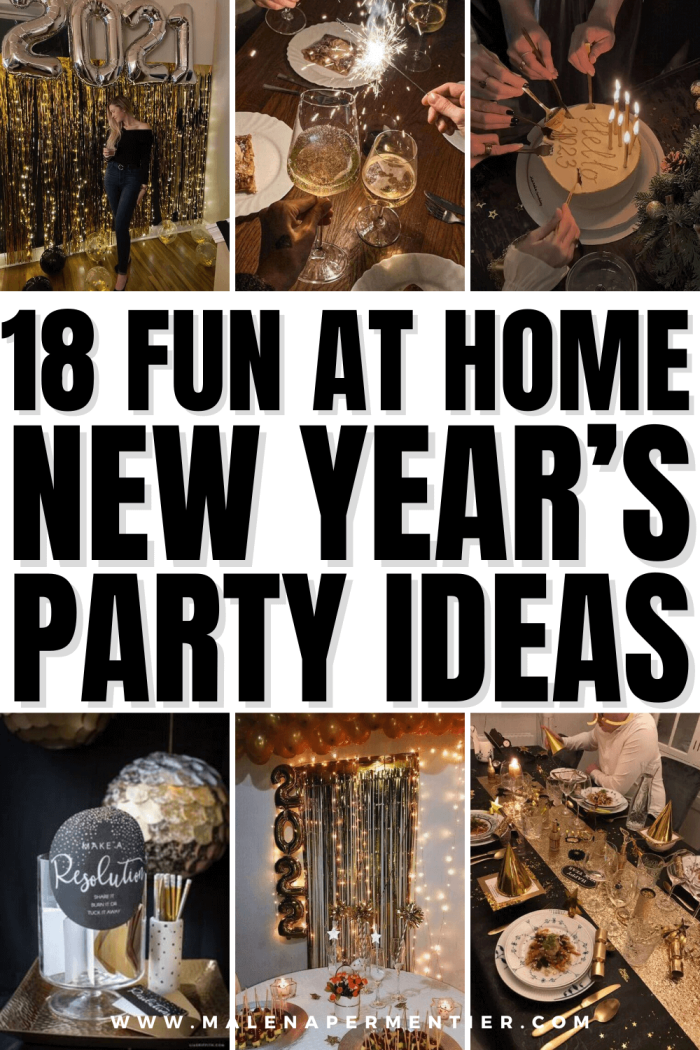 18 Fun At Home New Year's Eve Party Ideas