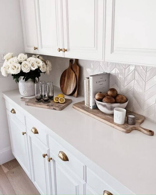 use kitchen items as decor