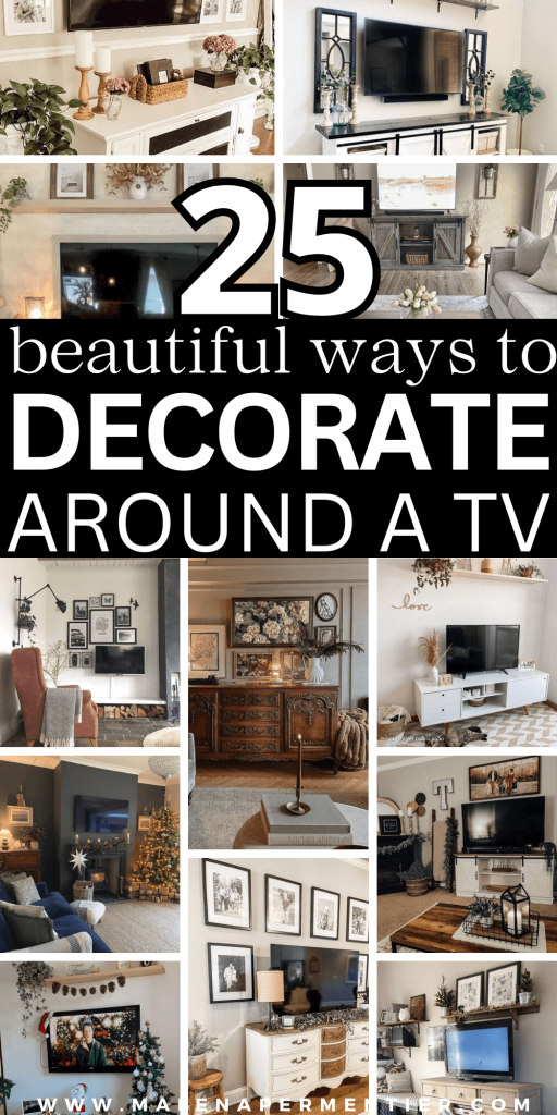 ways to decorate around tv