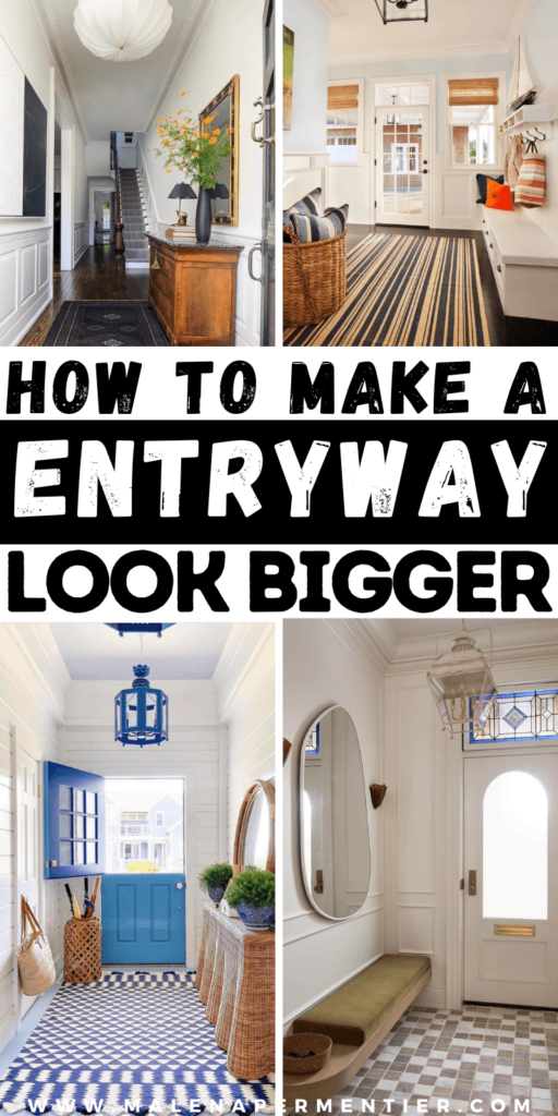 how to make an entryway look bigger