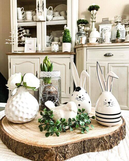 rustic easter decor