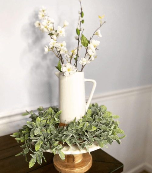 simple greenery decor for spring