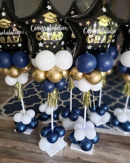 balloon graduation centerpiece
