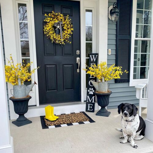 yellow front porch