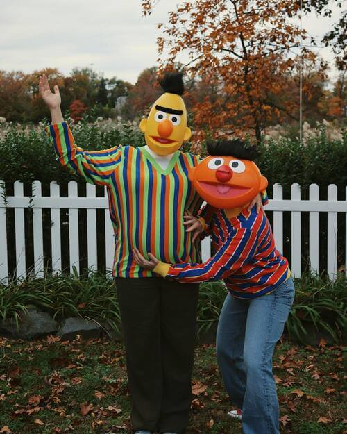 Ernie and Bert Halloween costume best friends