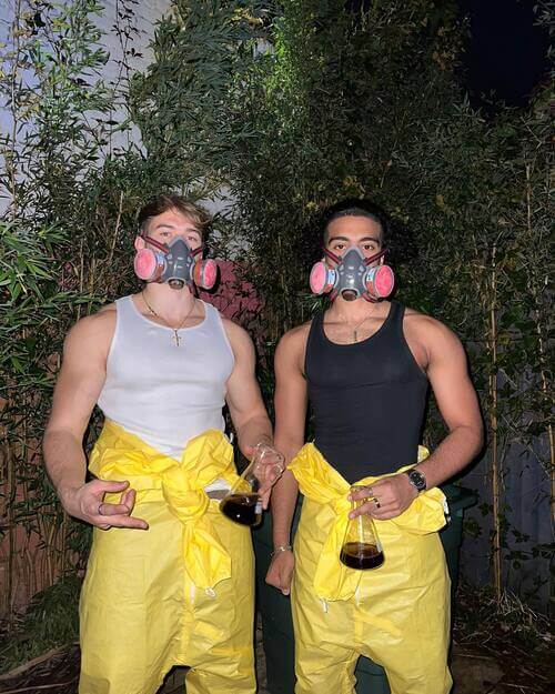 Radioactive Halloween costume best friends