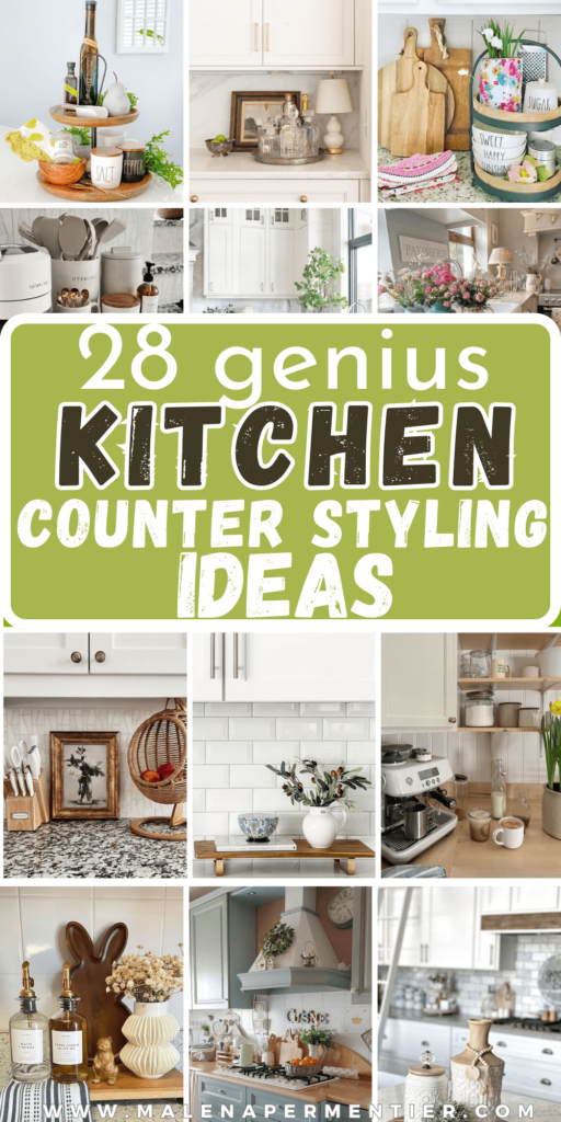 kitchen counter styling