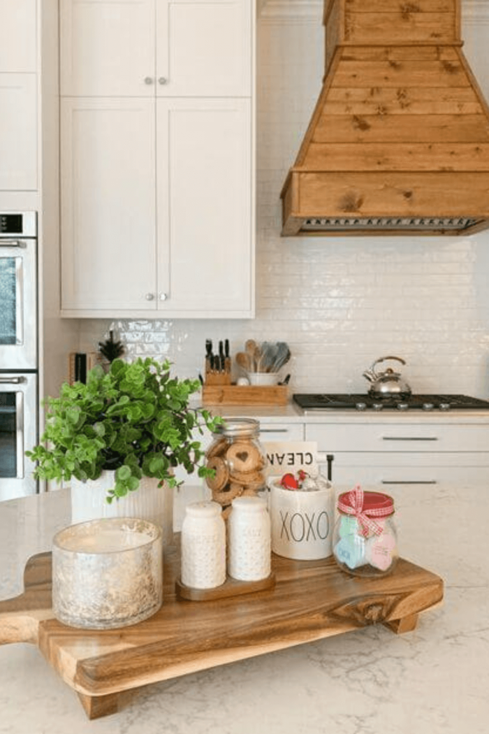 28 Kitchen Island Decor Tray Ideas That Are Simple & Stunning