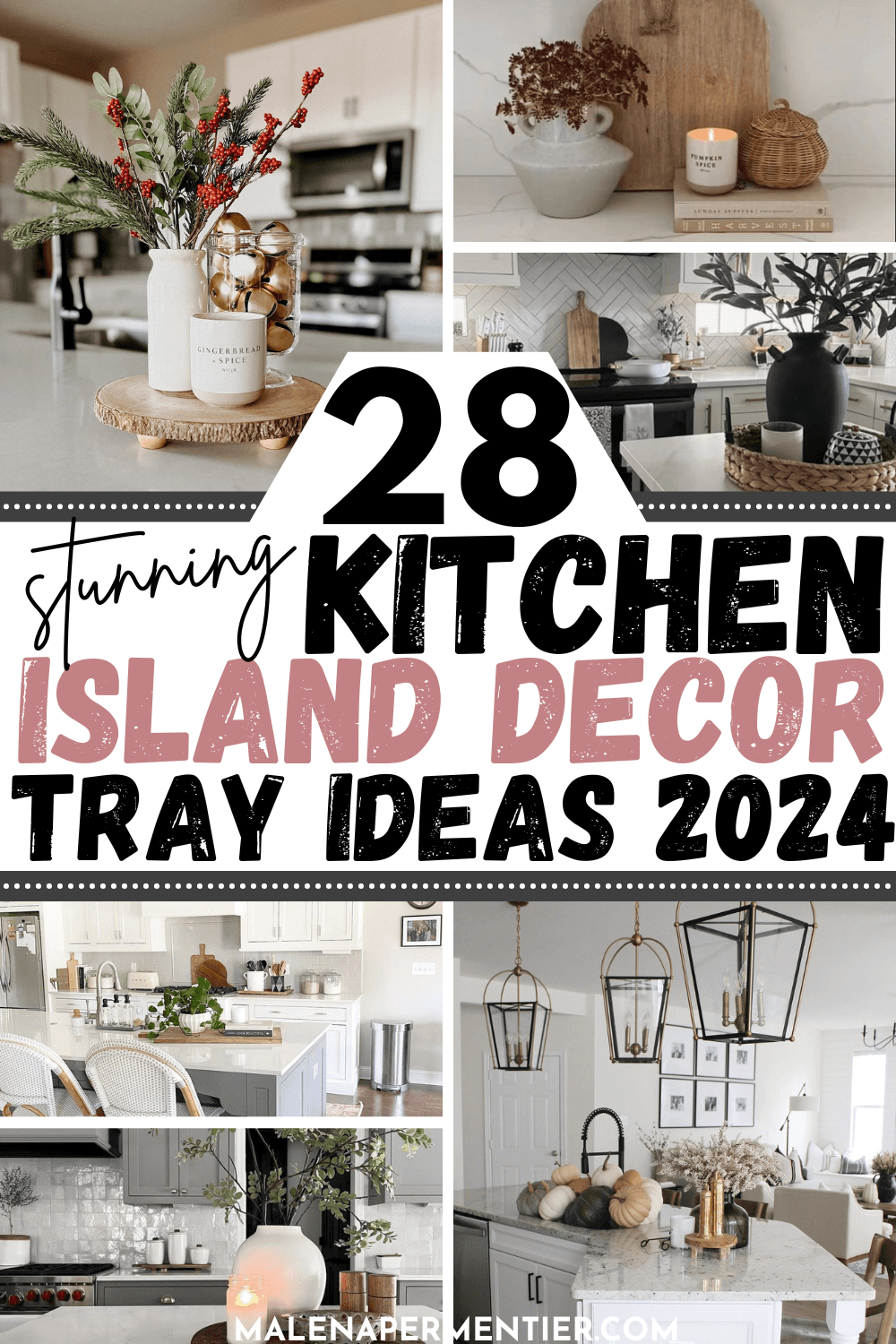 28 Kitchen Island Decor Tray Ideas That Are Simple & Stunning