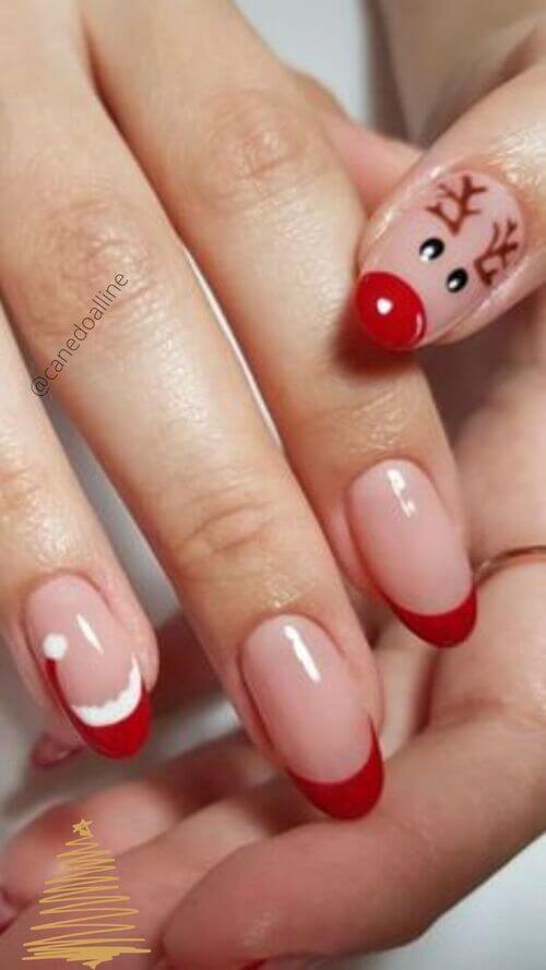 cute christmas nail art