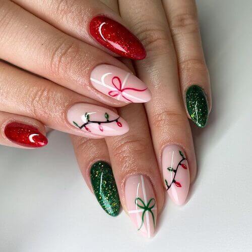 cute christmas nails