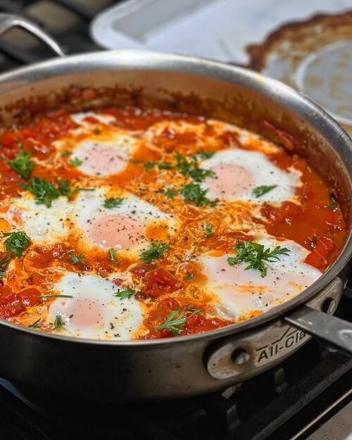 Shakshuka egg dish brunch idea