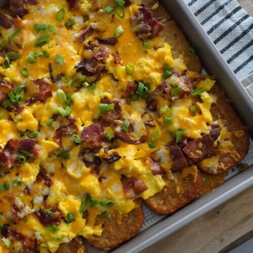 Hashbrown scramble brunch idea