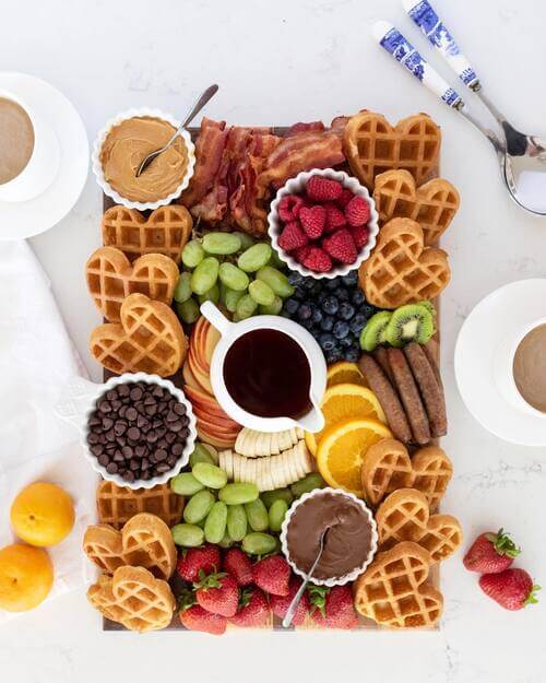 We're making waffles easy brunch idea