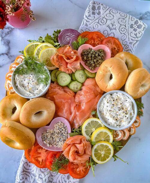 Bagels galore brunch idea