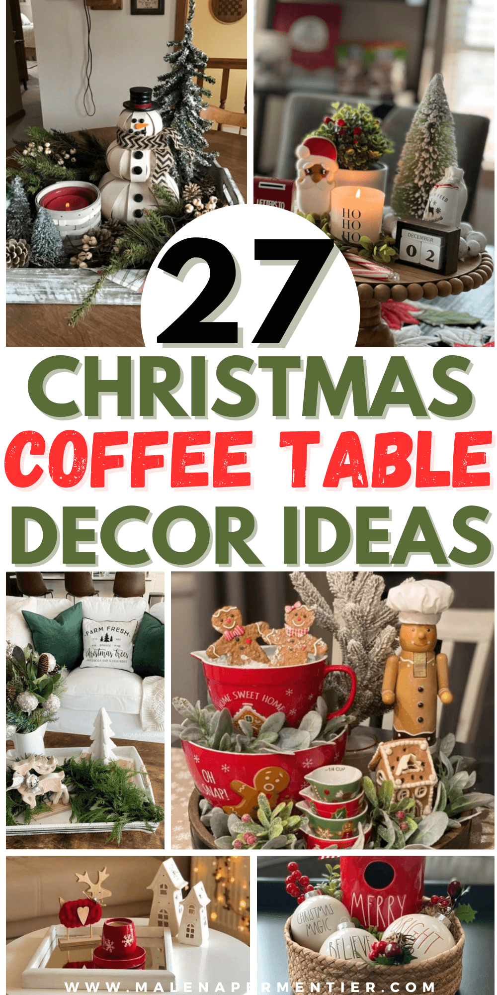27 Cozy Christmas Coffee Table Styling Ideas That You Will Love