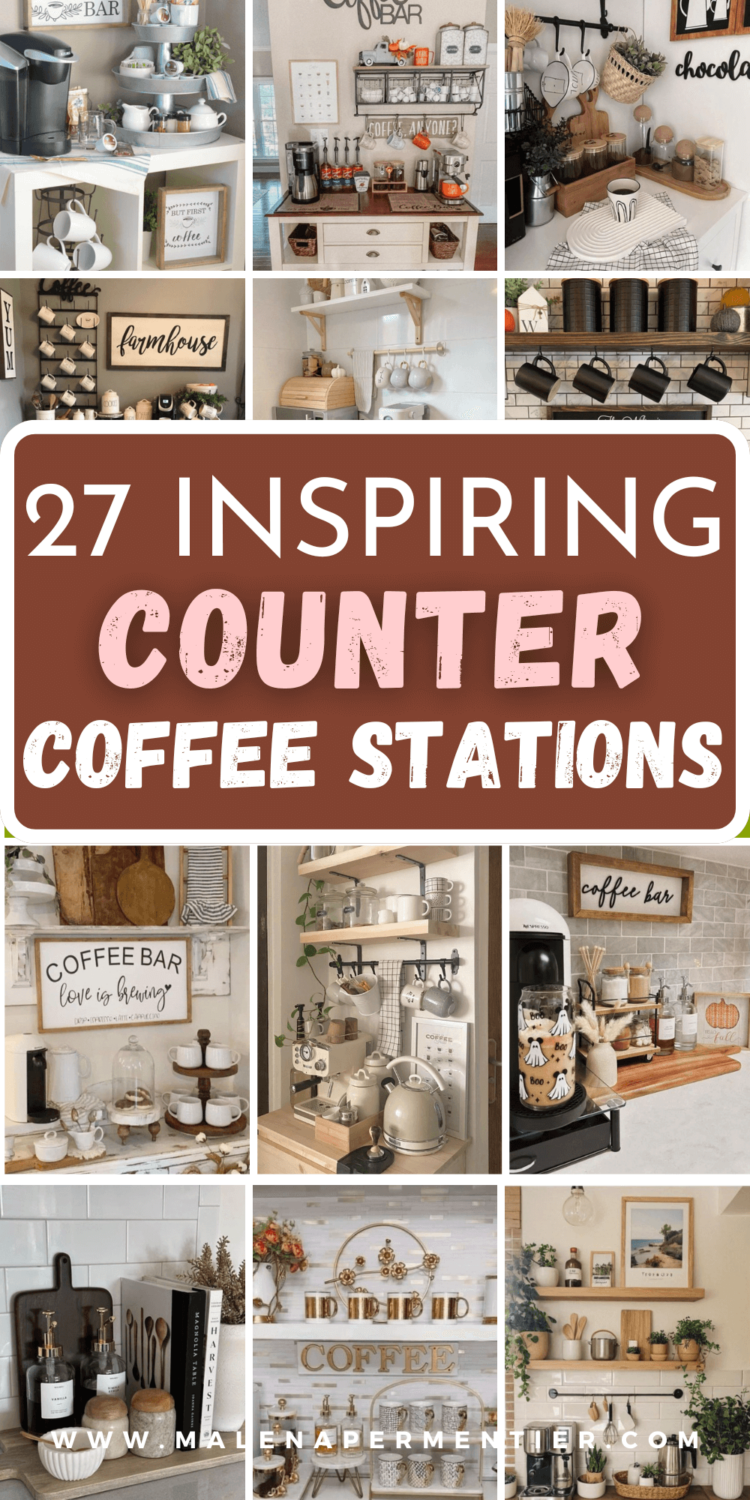 27 Trendy Countertop Coffee Station Ideas You Have To Try