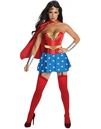 Rubie's womens Dc Comics Wonder Woman Corset Adult Size Costume, Red, Medium US