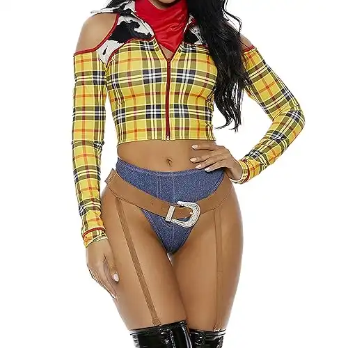 Forplay Playtime Sheriff Cowboy Movie Character Costume Yellow