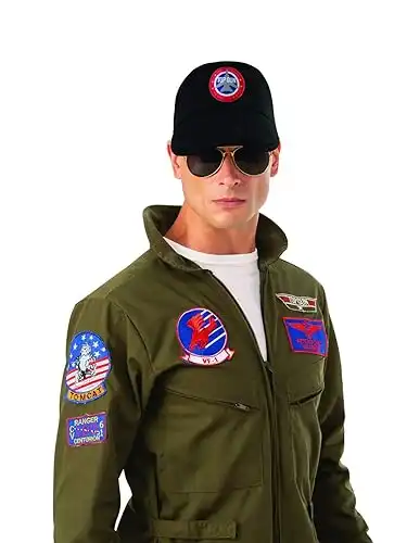 Rubie's Adult (Classic Movie) Top Gun Cap, As Shown, One Size, Multicolor