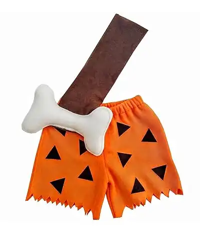 Luke and Lulu Halloween Toddlers Costume - Pebbles Outfit For Baby Girls - Caveman Bam Bam Costume for Baby Boys