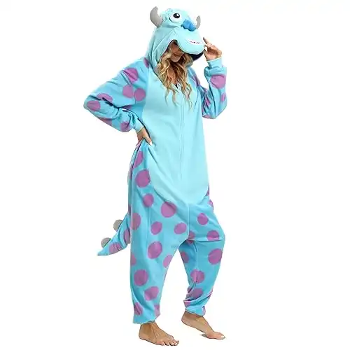 NAITOKE Adult Animal Onesie Halloween Costume Cosplay One-Piece Pajamas Women Man Teens