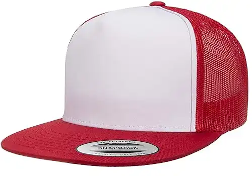 Yupoong Men's Yp Classic Trucker Cap-White Front