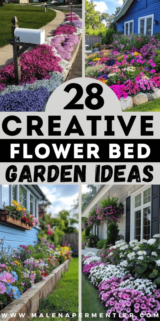 flower bed garden decor