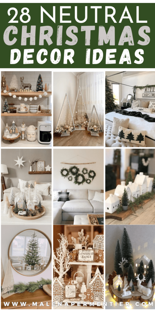 neutral christmas decor