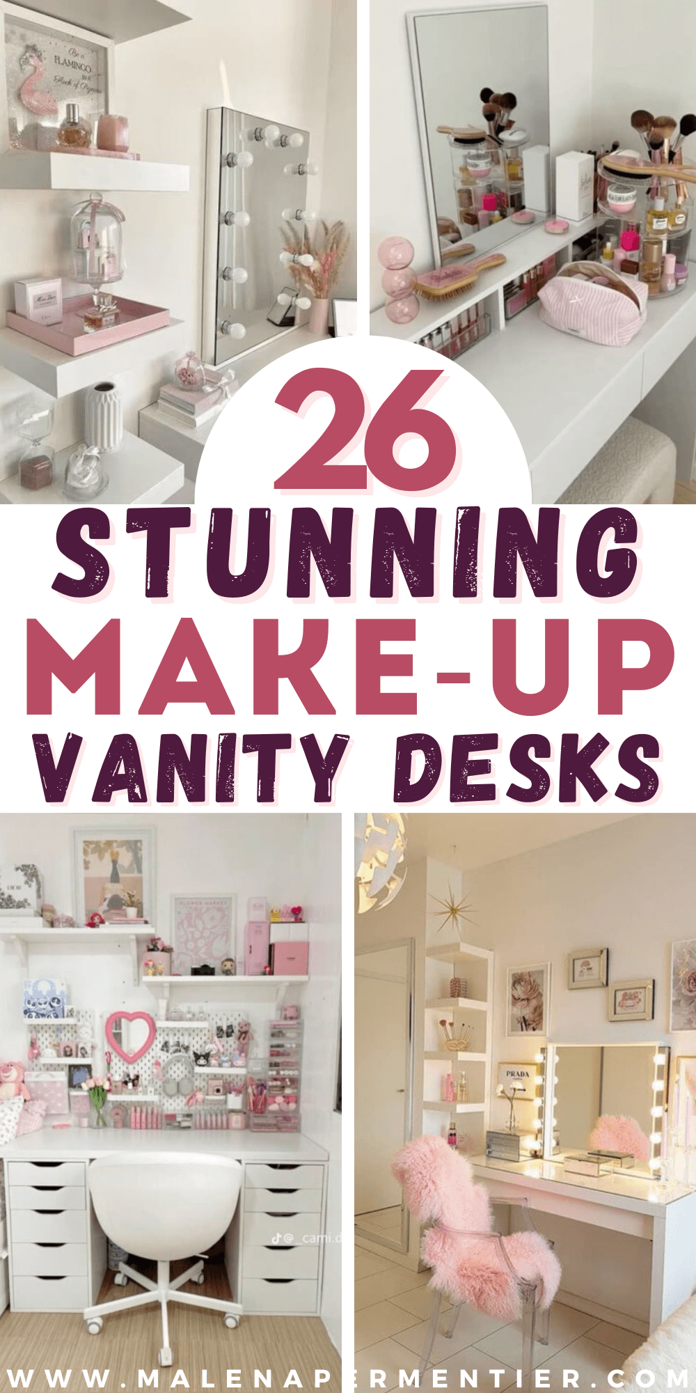 26 Stunning Makeup Vanity Table Ideas for Every Aesthetic