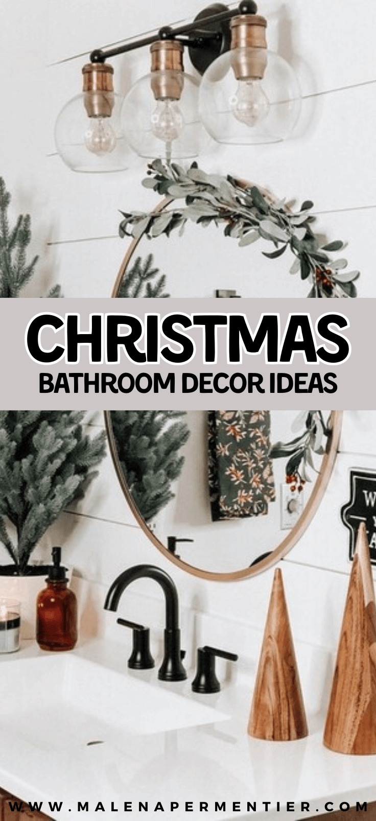 28 Gorgeous Christmas Bathroom Decor Ideas to Try This Year