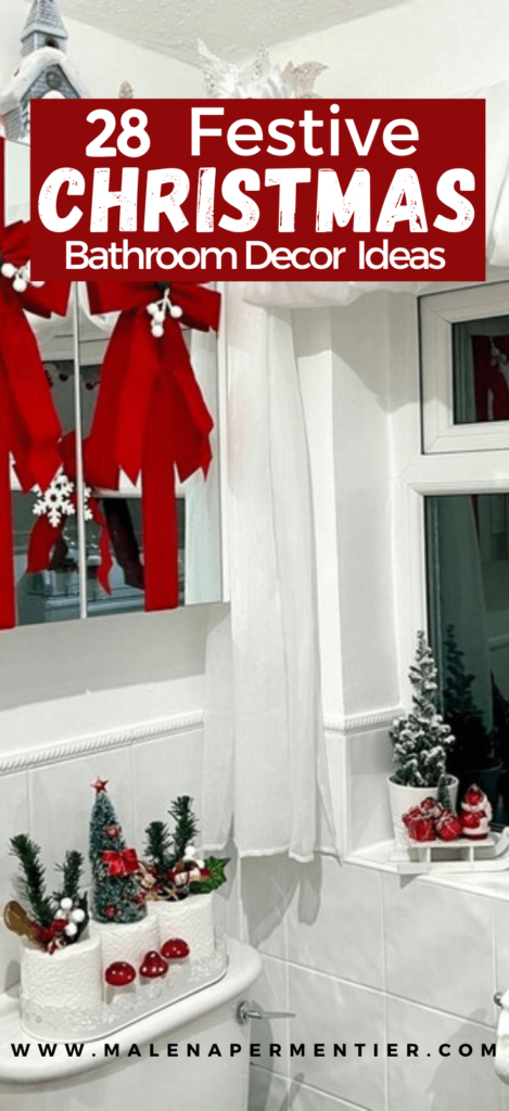 bathroom festive christmas decor ideas