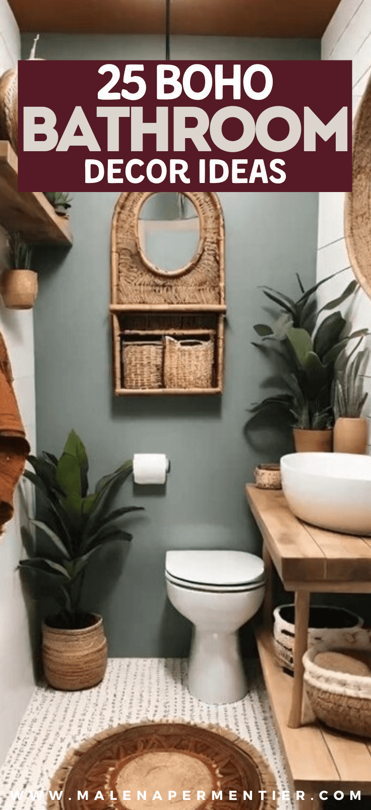25 Boho Bathroom Decor Ideas For A Cozy Zen-Like Feel